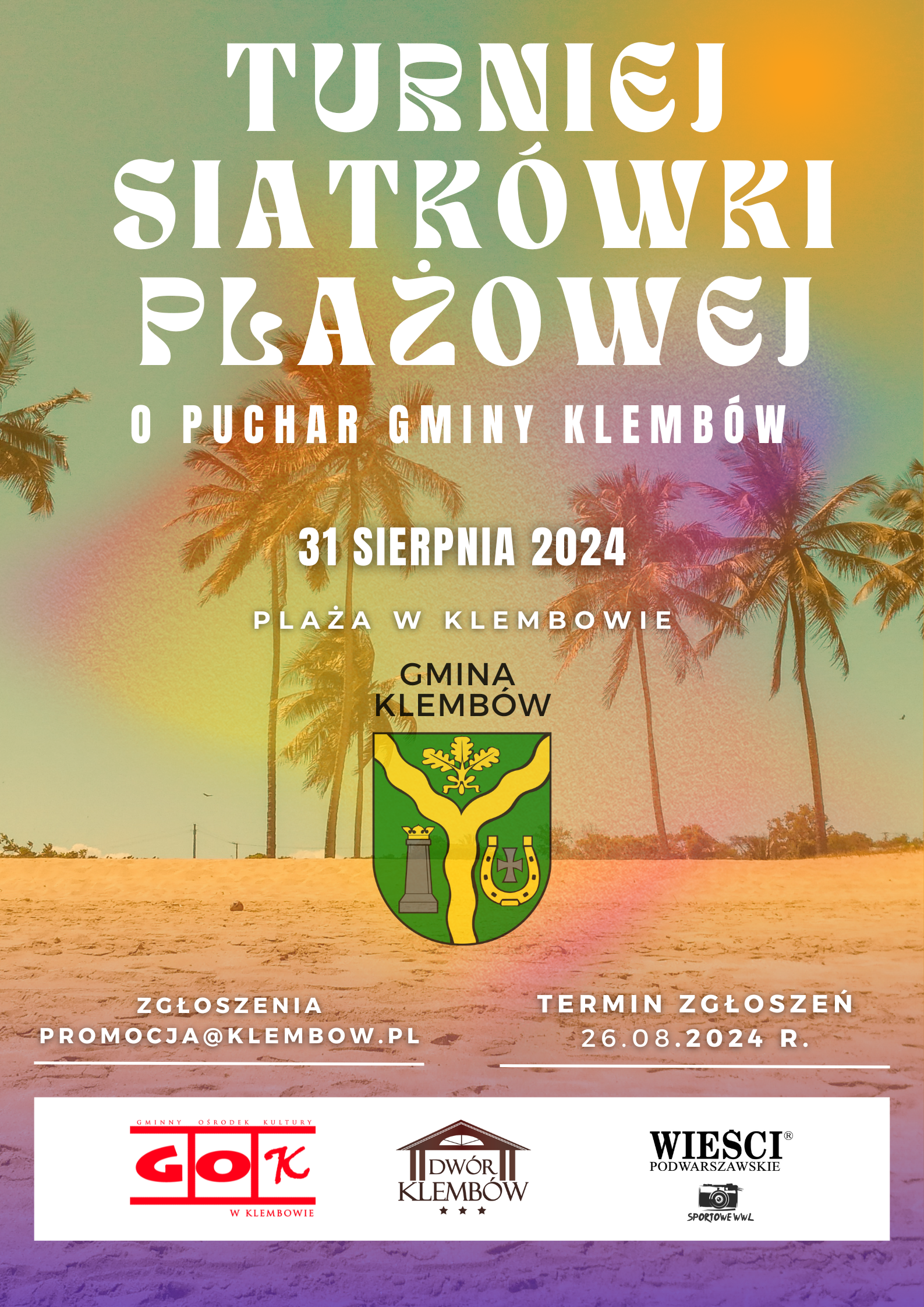 Turniej w Siatk&oacute;wkę Plażową o Puchar Gminy Klemb&oacute;w 2024