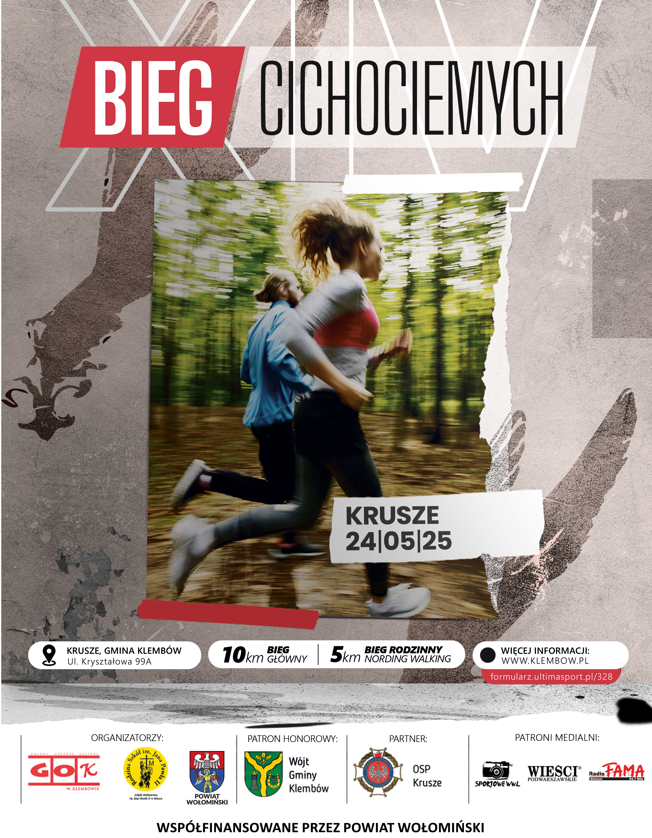 Plakat XIV Biegu Cichociemnych