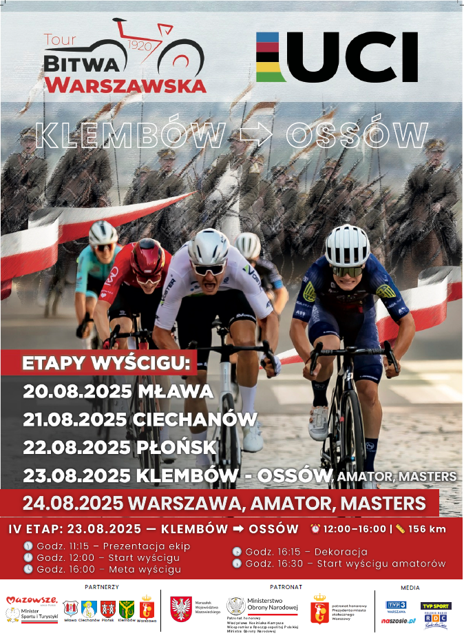 plakat wyścigu kolarskiego tour bitwa warszawska