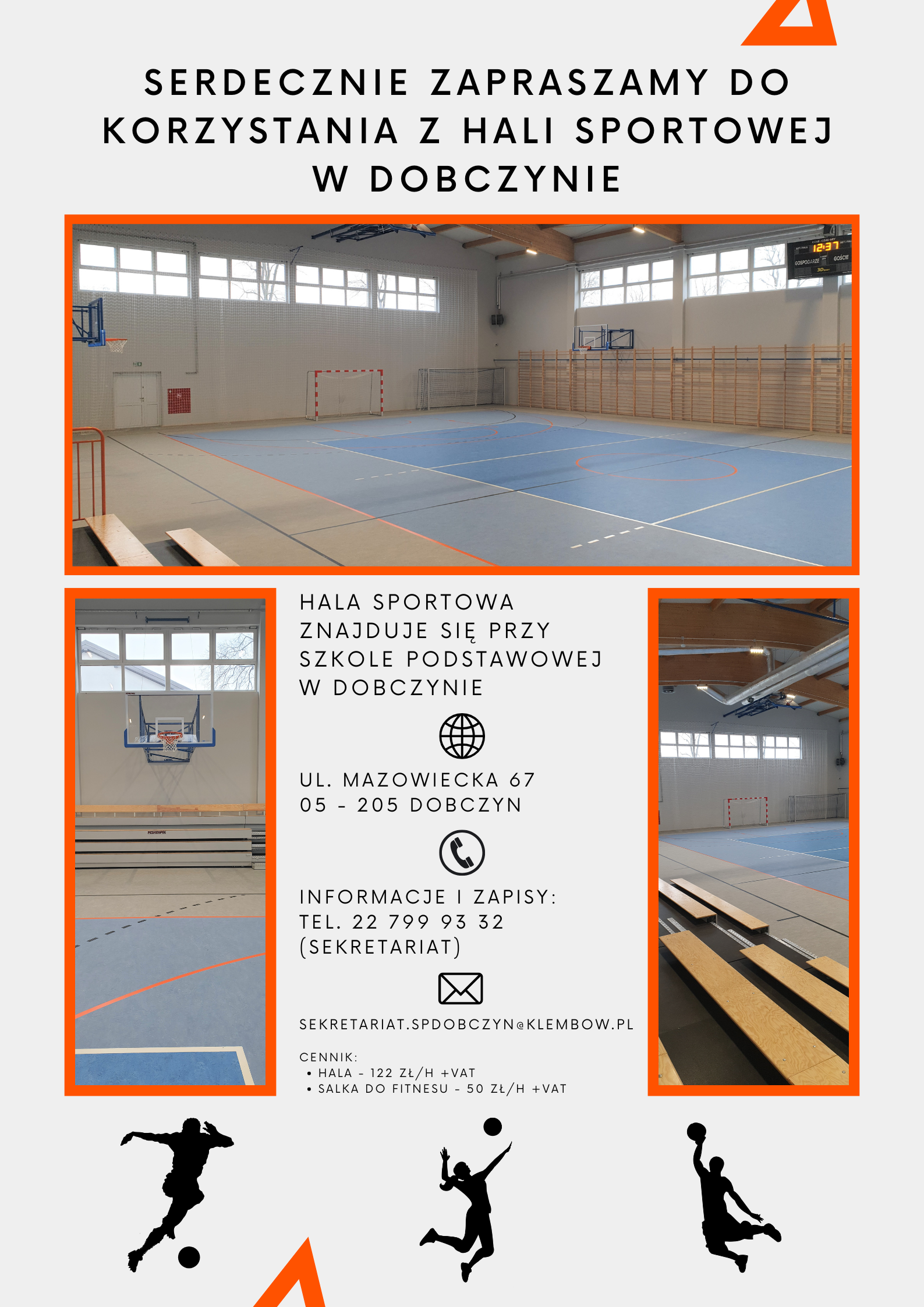 Wynajem hali w Dobczynie