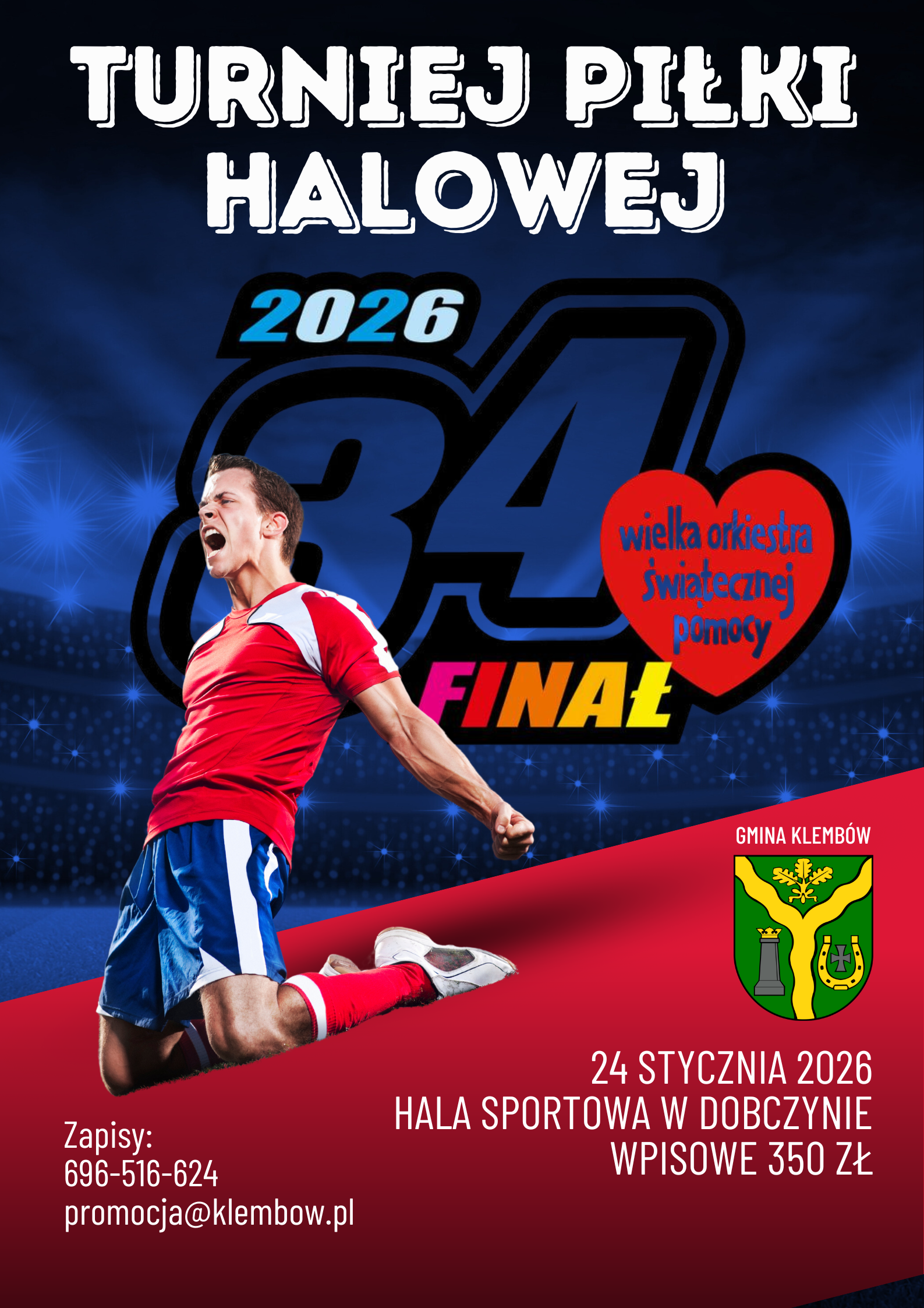 Zapisy na turniej piłki halowej WOŚP 2026