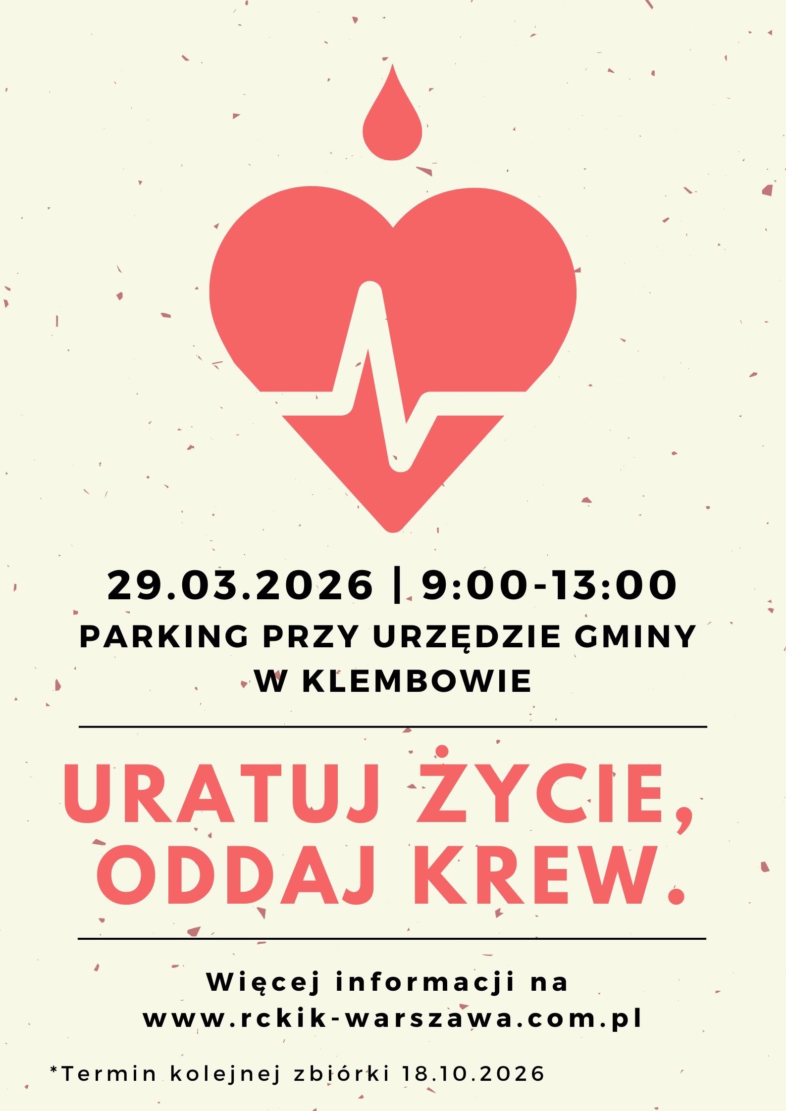 Akcja Krwiodawstwa - 29 marca 2026 r.