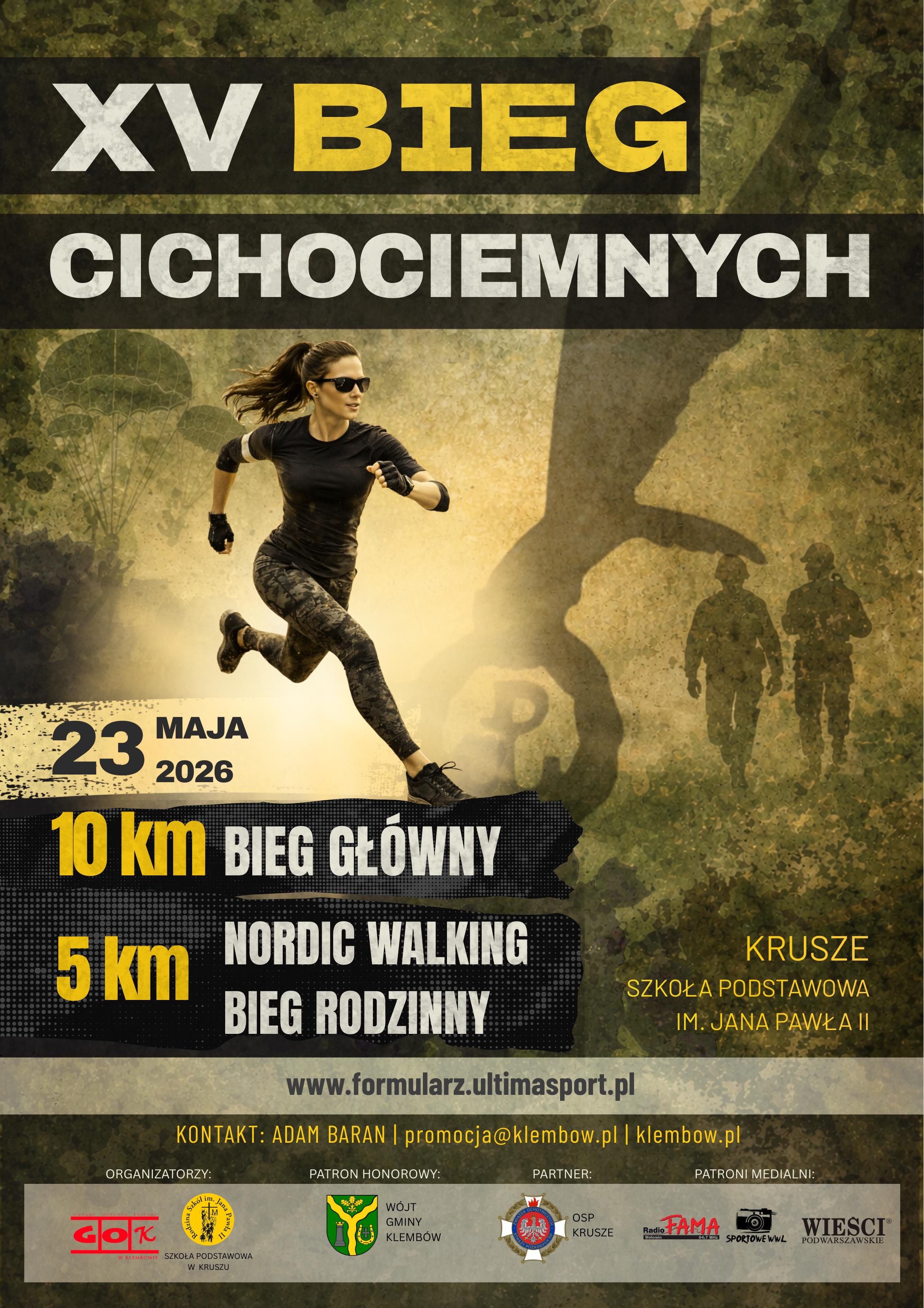 Serdecznie zapraszamy wszystkich miłośnik&oacute;w biegania, sportowej rywalizacji oraz aktywnego spędzania czasu na świeżym powietrzu do udziału w XV. edycji Biegu Cichociemnych!