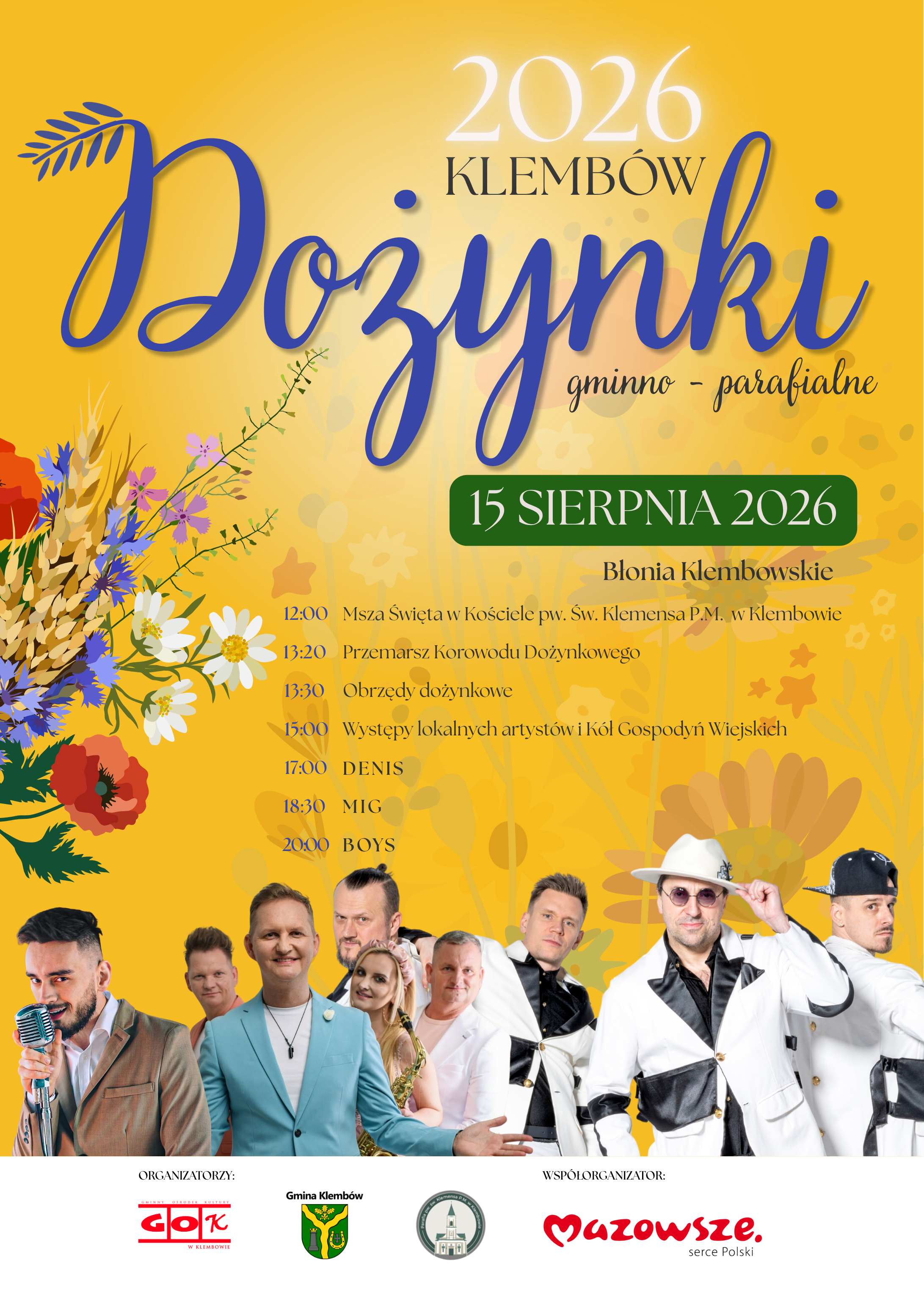 DOŻYNKI GMINNO - PARAFIALNE KLEMBÓW 2026